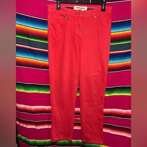 Saint-James 1889 Slim Stretch Denim Jeans Red Size 10